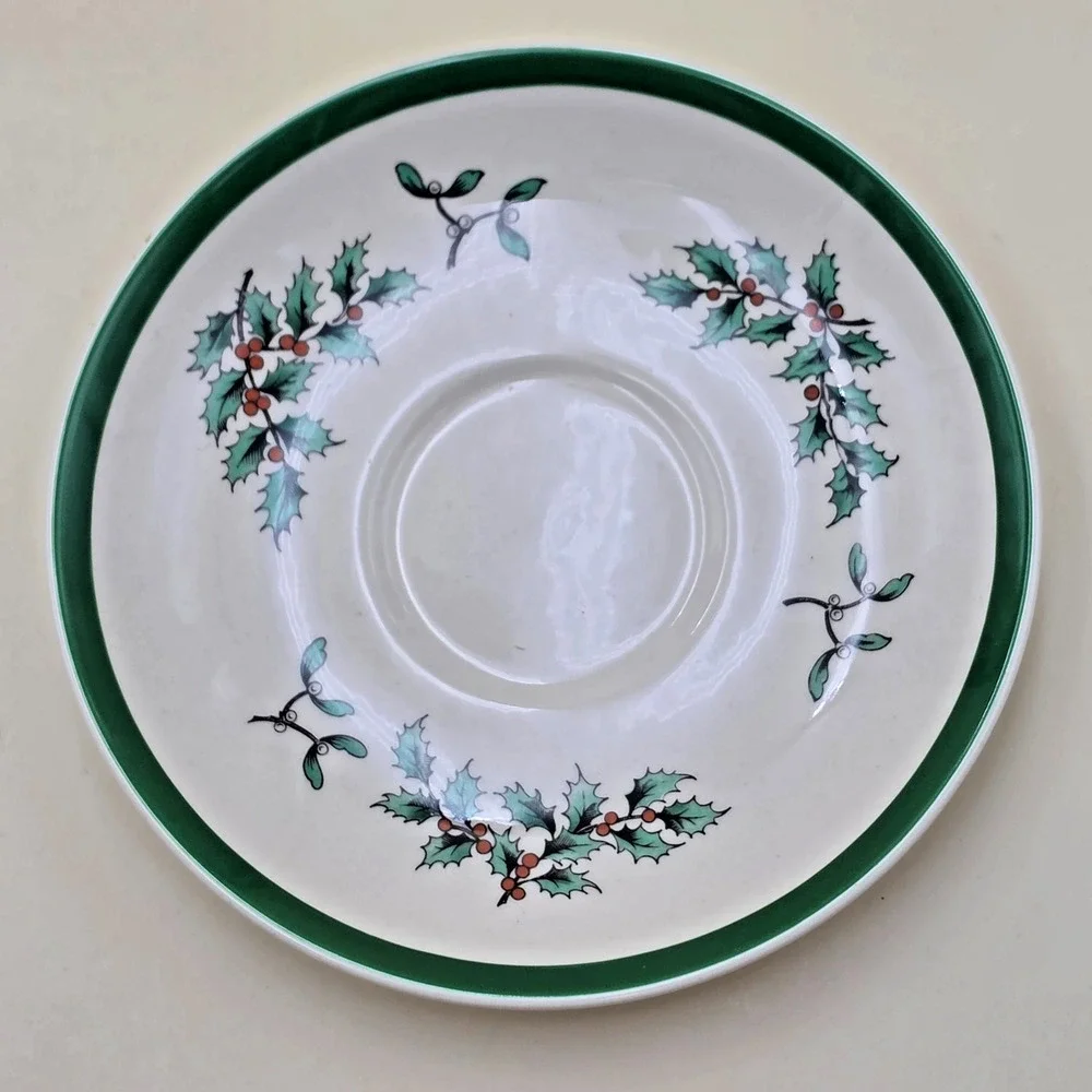 Spode Christmas Tree 3-piece Buffet Set England Earthenware Original Box Vintage